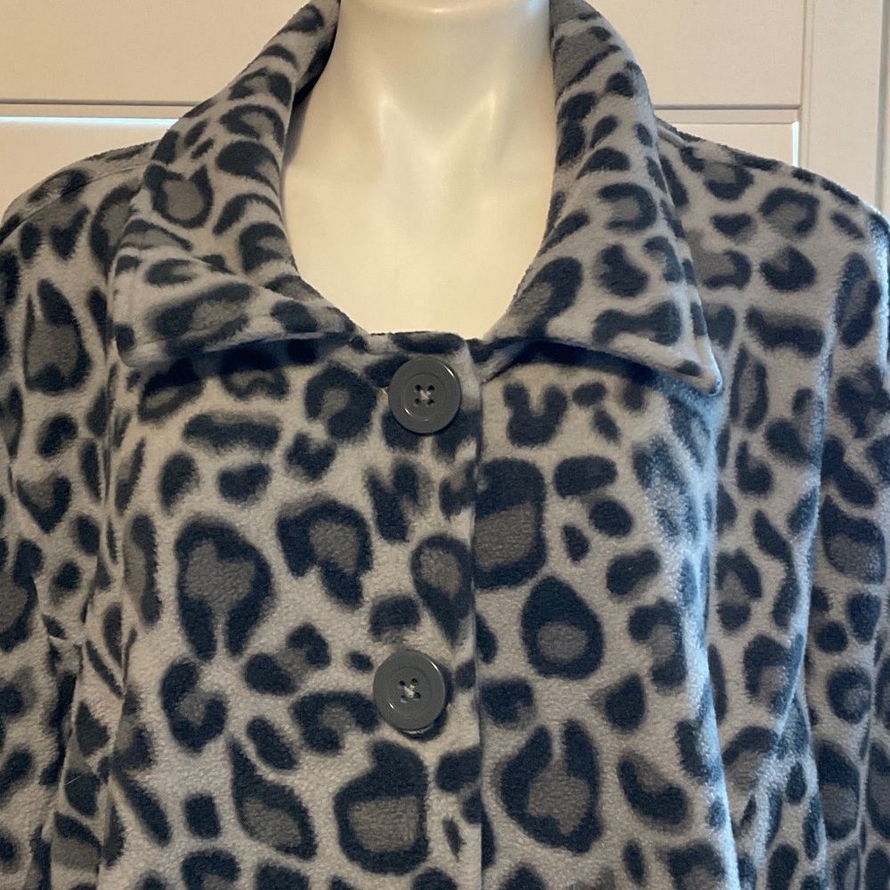 Roaman's Leopard Print Utility Jacket - image 2